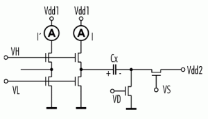 Figure 2: Bias-dependent charge-based capacitance measurement for measuring capacitance vs. voltage curves for MOSFETs.