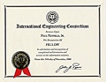 IEC Fellow Certificate