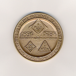 IEEE Centennial Medal, obverse